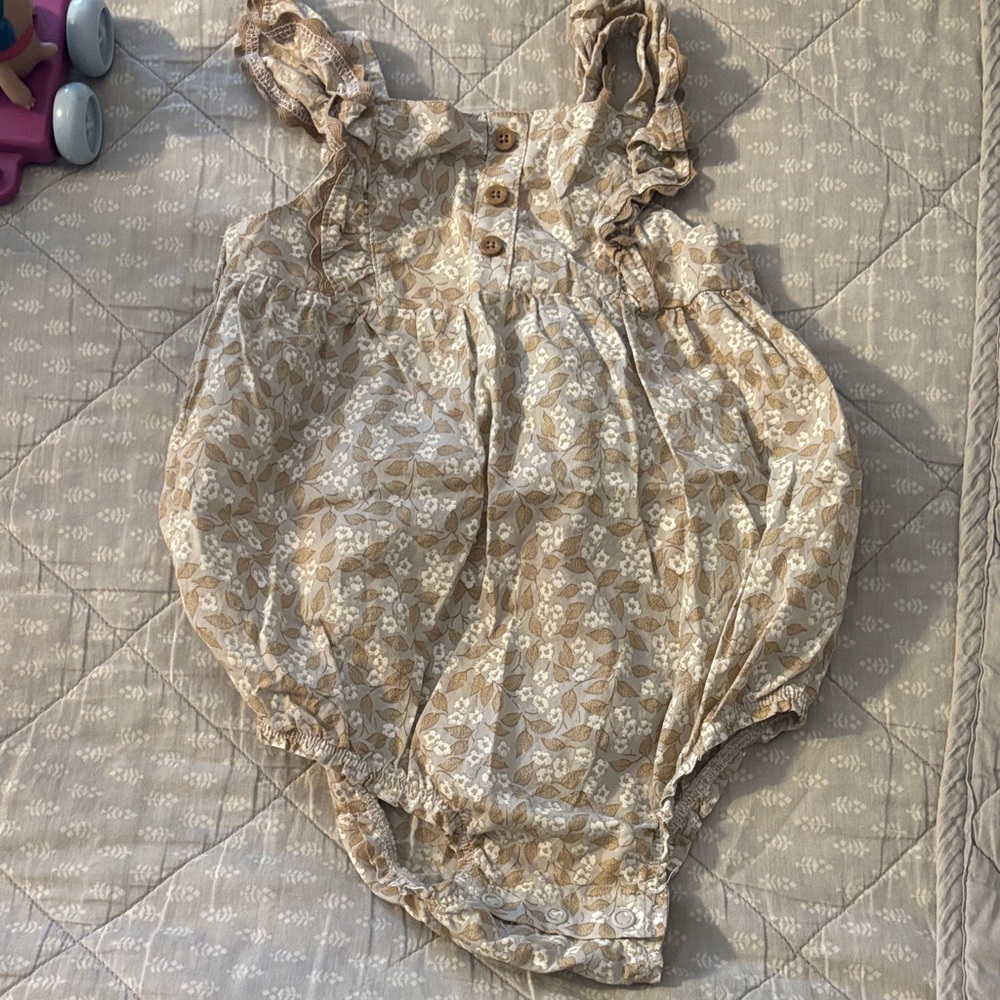 Carter's Beige Floral Kids Bodysuit